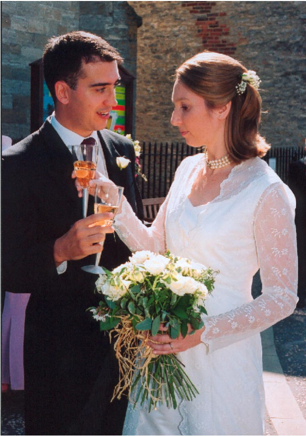 Dressmaker ivory silk wedding dress