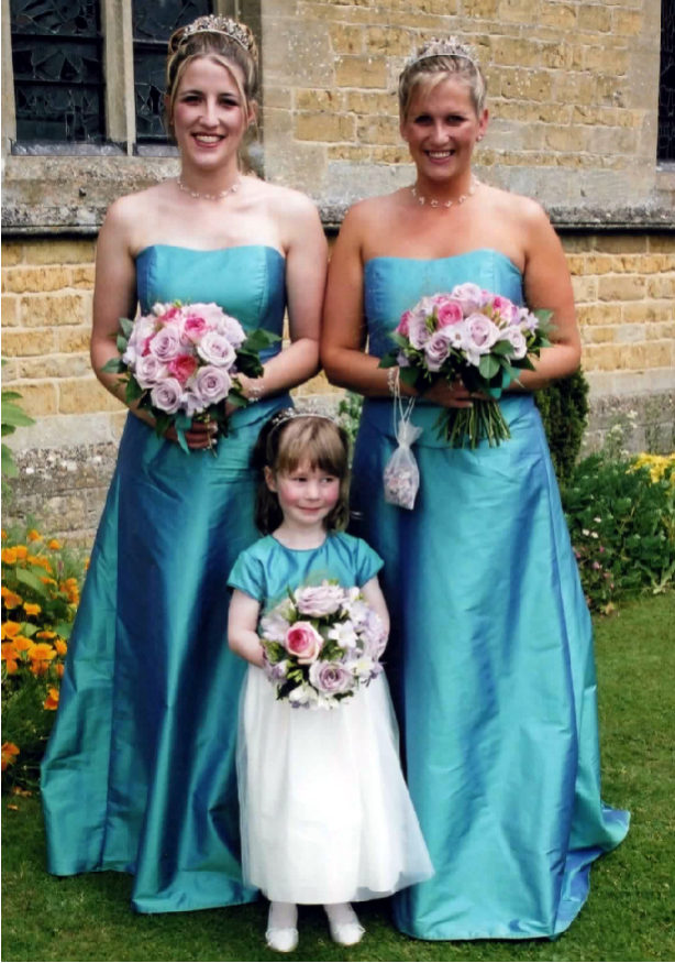 Tailor made bridesmaid dresses and flower girl dress